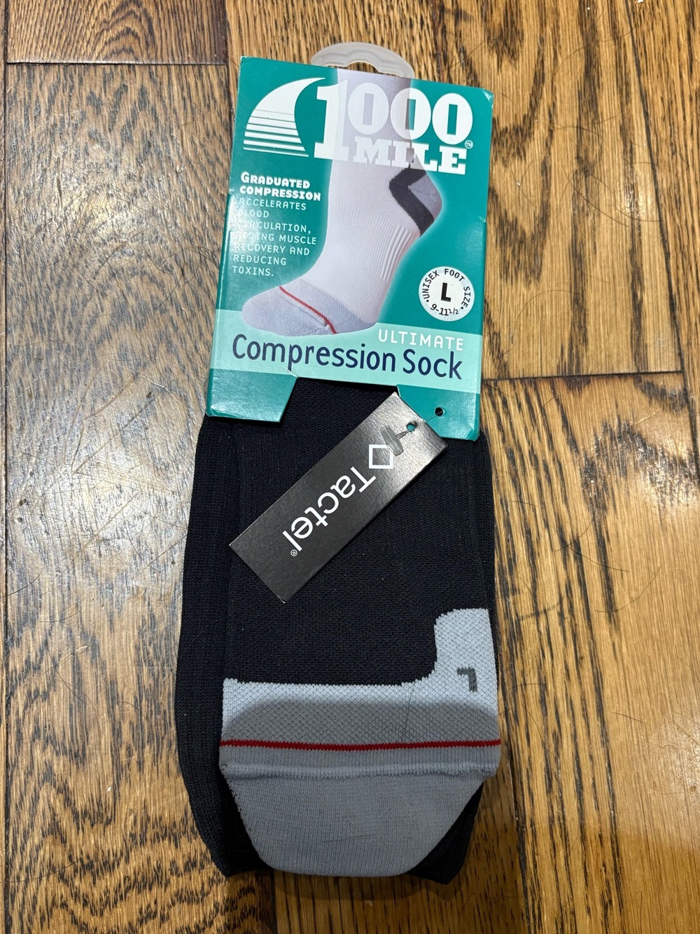 Men's Black & Gray Compression Socks - Ultimate Support